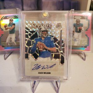 2021 Panini Mosaic Zach Wilson Scripts Autograph